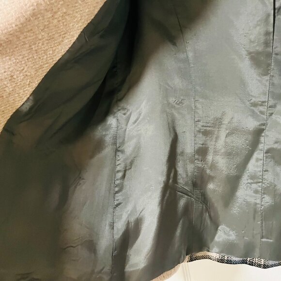 Wool Blazer Blue Plaid and Creme Sundance Size 4 - Picture 7 of 8